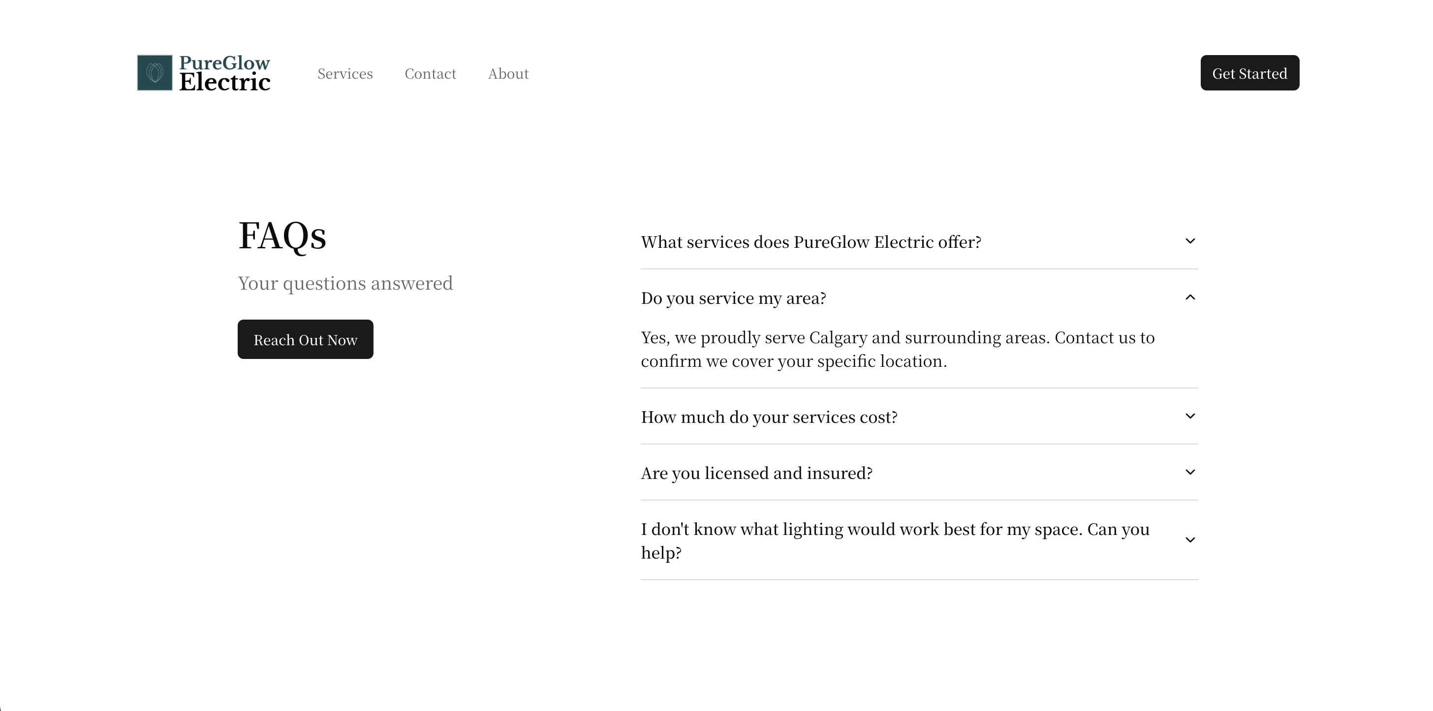 Pure Glow Electric FAQ